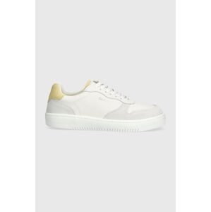 Kožené sneakers boty Barbour Celeste bílá barva, LFO0691WH32