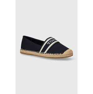 Espadrilky Tommy Hilfiger MONO WEBBING FLAT ESPADRILLE tmavomodrá barva, FW0FW07917