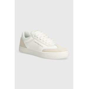 Sneakers boty Calvin Klein Jeans CLASSIC CUPSOLE LOW MIX INDC bílá barva, YW0YW01389