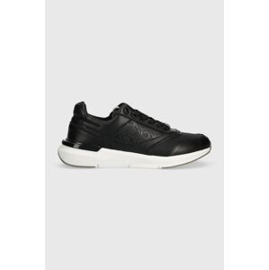 Sneakers boty Calvin Klein RUNNER LACE UP EPI MONO MIX černá barva, HW0HW01912