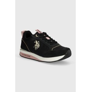 Sneakers boty U.S. Polo Assn. FRISBY černá barva, FRISBY004W 4YN2