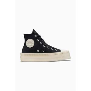 Kecky Converse Chuck Taylor All Star Modern Lift dámské, černá barva, A06141C