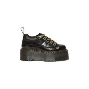 Kožené polobotky Dr. Martens 5i Quad Max dámské, černá barva, na platformě, DM31423001