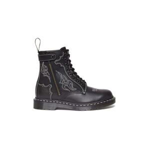 Kožené workery Dr. Martens 1460 Gothic Americana černá barva, na plochém podpatku, DM31624001