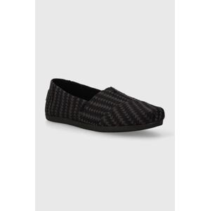 Espadrilky Toms Alpargata černá barva, 10020680