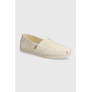 Espadrilky Toms Alpargata béžová barva, 10020674