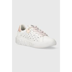 Kožené sneakers boty Love Moschino bílá barva, JA15584G0IIA110B