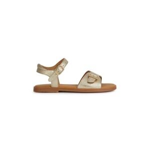 Dětské sandály Geox SANDAL zlatá barva