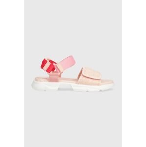 Dětské sandály Pepe Jeans VENTURA SANDAL růžová barva