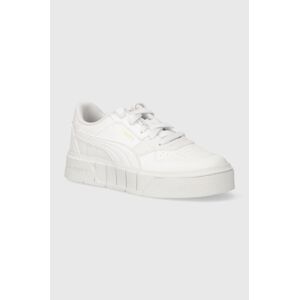 Dětské sneakers boty Puma Cali Court Lth PS bílá barva