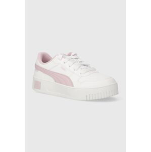 Dětské sneakers boty Puma Carina Street PS béžová barva