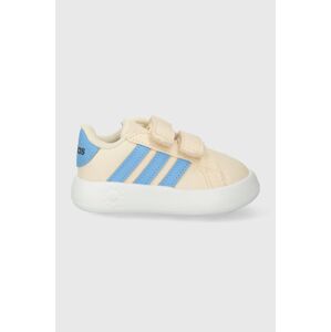 Dětské sneakers boty adidas GRAND COURT 2.0 CF I béžová barva