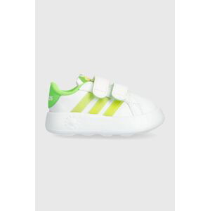 Dětské sneakers boty adidas x Disney, GRAND COURT 2.0 Tink CF I zelená barva