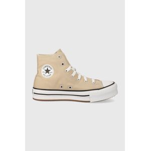 Dětské tenisky Converse béžová barva