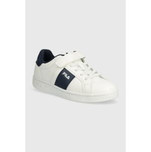 Dětské sneakers boty Fila CROSSCOURT LINE velcro tmavomodrá barva