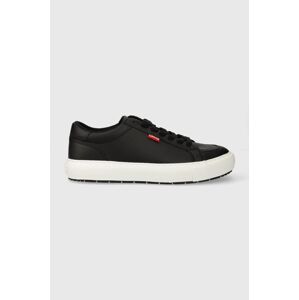 Sneakers boty Levi's WOODWARD RUGGED LOW černá barva, 234717.59