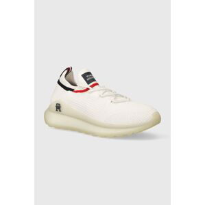 Sneakers boty Tommy Hilfiger FUTURUNNER PREMIUM KNIT bílá barva, FM0FM04943