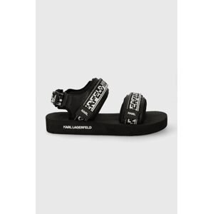 Sandály Karl Lagerfeld ATLANTIK pánské, černá barva, KL70511
