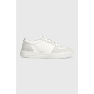 Kožené sneakers boty Karl Lagerfeld T/KAP bílá barva, KL51424