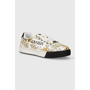 Kožené sneakers boty Versace Jeans Couture Court 88 bílá barva, 76YA3SK6 ZPA60 G03