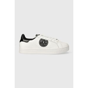 Kožené sneakers boty Versace Jeans Couture Court 88 bílá barva, 76YA3SK1 ZPA59 L02