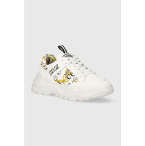 Kožené sneakers boty Versace Jeans Couture Speedtrack bílá barva, 76YA3SC2 ZPA52 G03