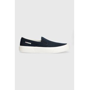 Tenisky Tommy Jeans TJM SLIP ON CANVAS COLOR pánské, tmavomodrá barva, EM0EM01366