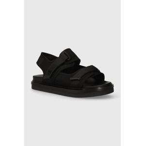 Sandály Calvin Klein Jeans SANDAL VELCRO NP IN MR pánské, černá barva, YM0YM00940