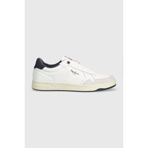 Kožené sneakers boty Pepe Jeans PMS00013 bílá barva, KORE BRIT M