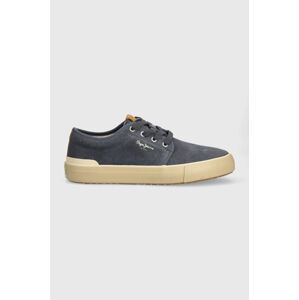 Semišové sneakers boty Pepe Jeans PMS31037 tmavomodrá barva, BEN URBAN M