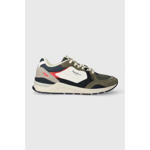 Sneakers boty Pepe Jeans PMS60010 zelená barva, X20 FREE