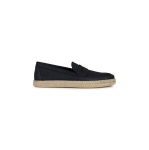 Kožené espadrilky Geox U OSTUNI pánské, tmavomodrá barva, U36GVA 00046 C4002