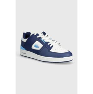 Sneakers boty Lacoste Court Cage Leather tmavomodrá barva, 47SMA0050