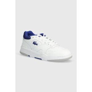 Kožené sneakers boty Lacoste Lineshot Contrasted Collar Leather bílá barva, 47SMA0061