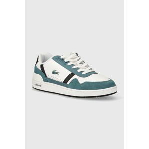 Kožené sneakers boty Lacoste T-Clip Logo Leather bílá barva, 47SMA0073