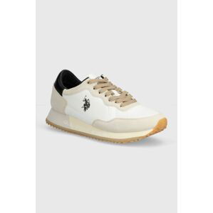 Sneakers boty U.S. Polo Assn. CLEEF béžová barva, CLEEF006M 4TS1