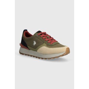 Sneakers boty U.S. Polo Assn. JASPER zelená barva, JASPER001M 4HN1