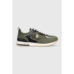 Sneakers boty U.S. Polo Assn. TABRY zelená barva, TABRY007M 4HT2