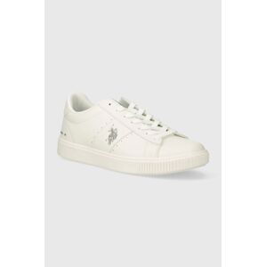 Sneakers boty U.S. Polo Assn. TYMES bílá barva, TYMES009M 4Y1