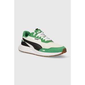 Sneakers boty Puma Runtamed Plus zelená barva, 391250
