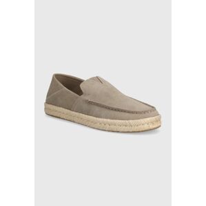 Semišové espadrilky Toms Alonso Loafer Rope béžová barva, 10020865