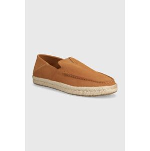 Semišové espadrilky Toms Alonso Loafer Rope hnědá barva, 10020876