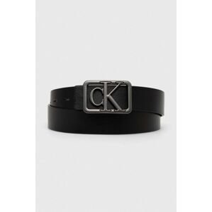 Oboustranný pásek Calvin Klein Jeans pánský, černá barva