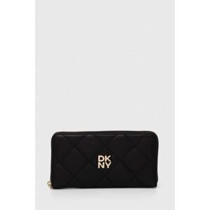 Kožená peněženka Dkny černá barva, R411BB84