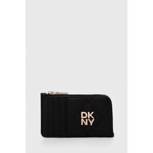 Kožená peněženka Dkny černá barva, R411BB82