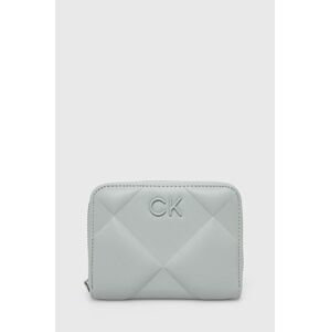 Peněženka Calvin Klein šedá barva