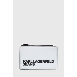 Peněženka Karl Lagerfeld Jeans bílá barva