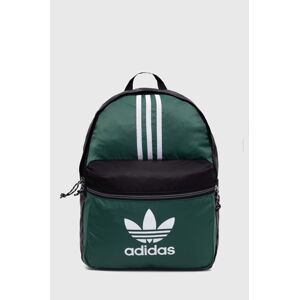 Batoh adidas Originals zelená barva, velký, s potiskem, IS4560