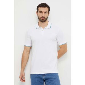 Polo tričko Guess LYLE bílá barva, s potiskem, M4GP60 K7O64