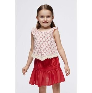 Dětská bavlněná sukně Mayoral fialová barva, mini